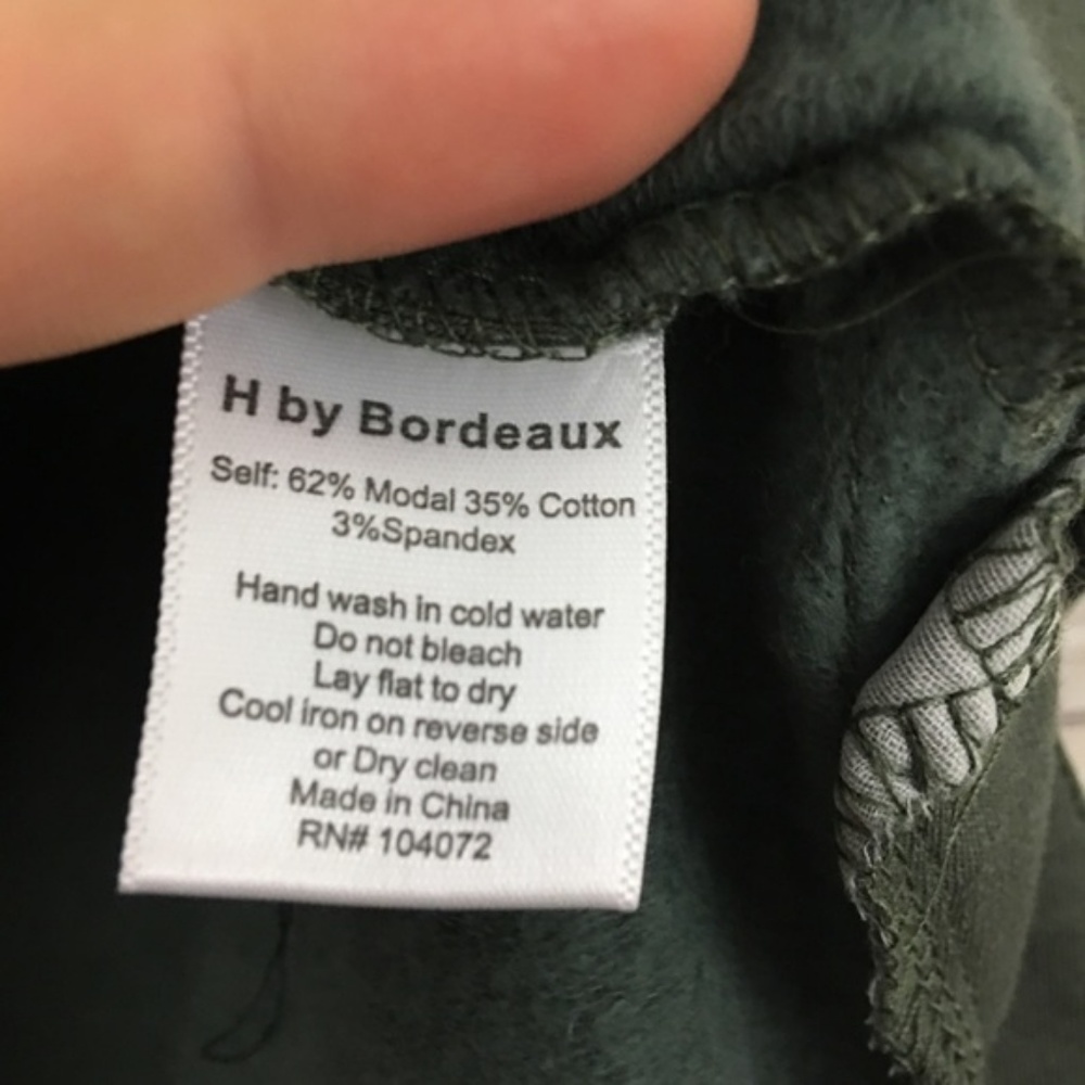🍁H by Bordeaux olive green boxy knit oversize top - Picture 3 of 3